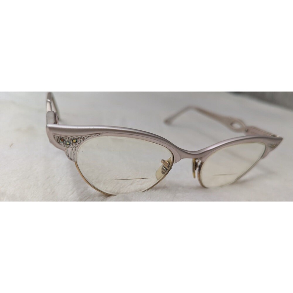 Vintage Cat Eye Rhinestone Eyeglasses Frames Great for Halloween